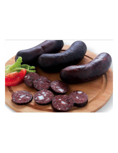 3 Spanish Smoked Morcilla Black Pudding Sausages with Onion 250g