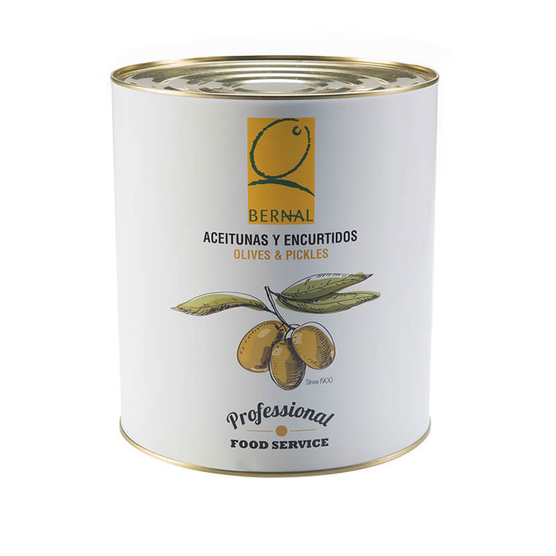 Spicy Pitted Gordal Olives, Catering Size Tin