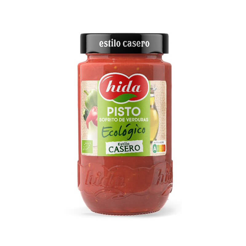Pisto, organic tomato and vegetables