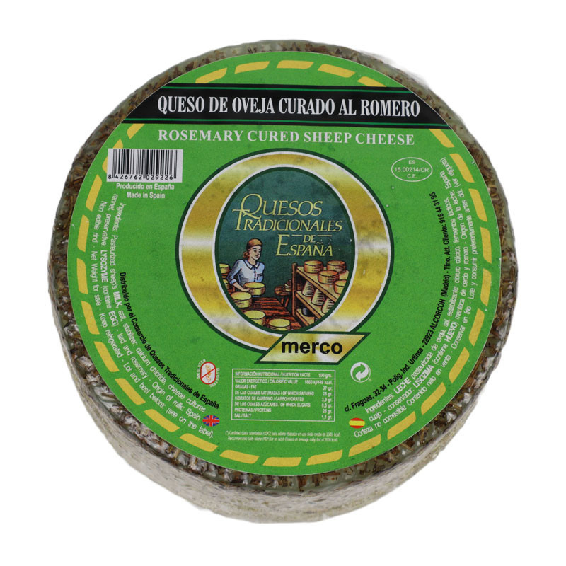 Semi Cured Sheep's Milk Cheese with Rosemary, 1kg