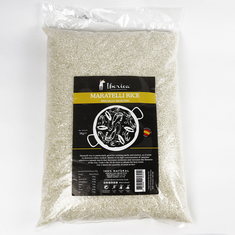 Maratelli Round Rice, 5kg, plastic bag