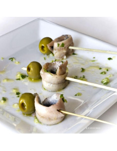 Boquerones, White Anchovies in Olive Oil, Garlic & Parsley, 700g