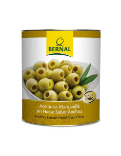 Pitted Green Manzanilla Olives, Catering Size Tin
