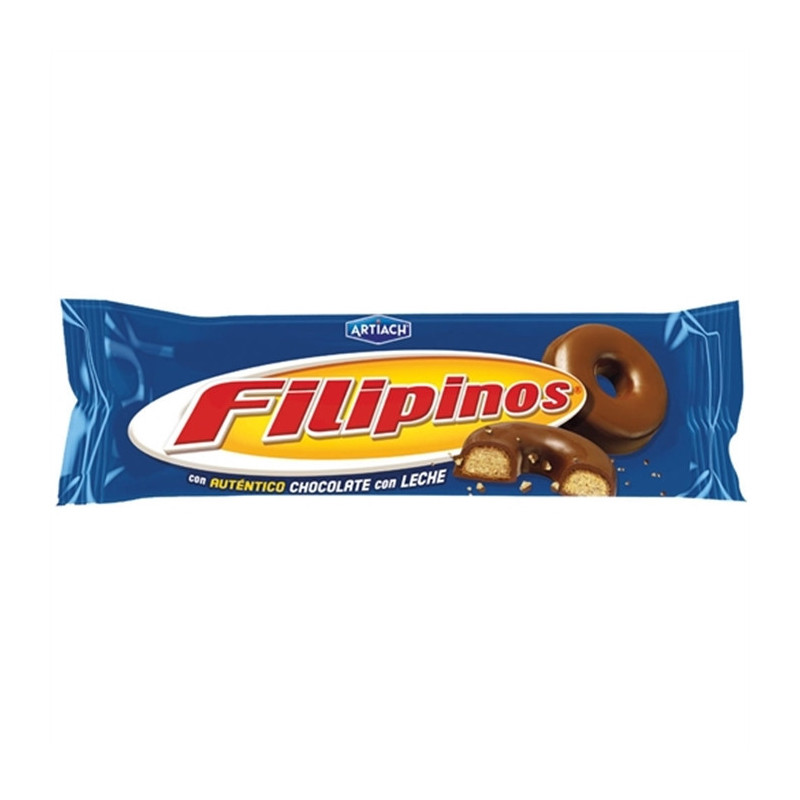 Filipinos Milk Chocolate Biscuits, 128 gr