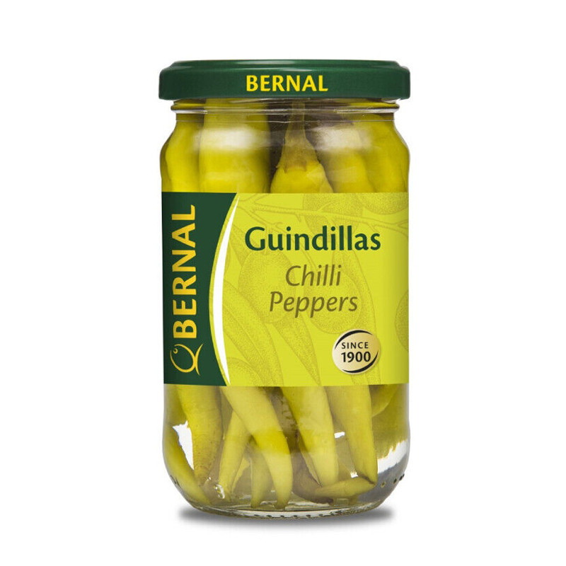 Pickled Guindilla, Green Basque Chili peppers, 290g