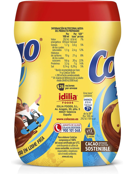 Cola Cao Turbo, side