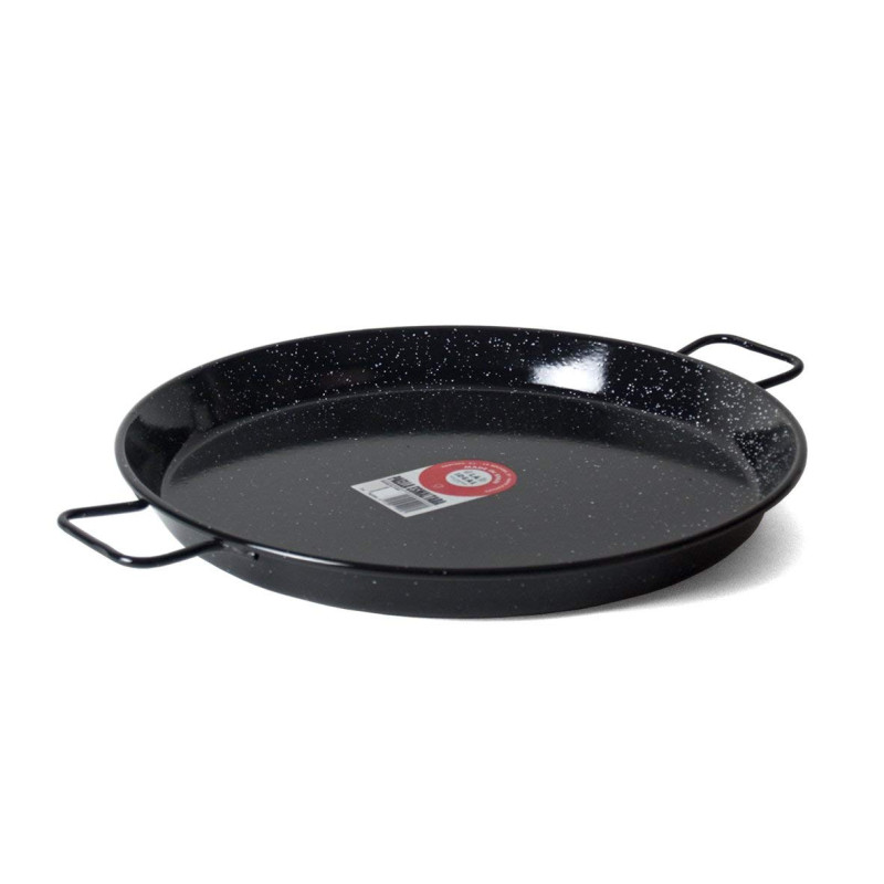 Enamelled Steel Paella Pan, 30cm