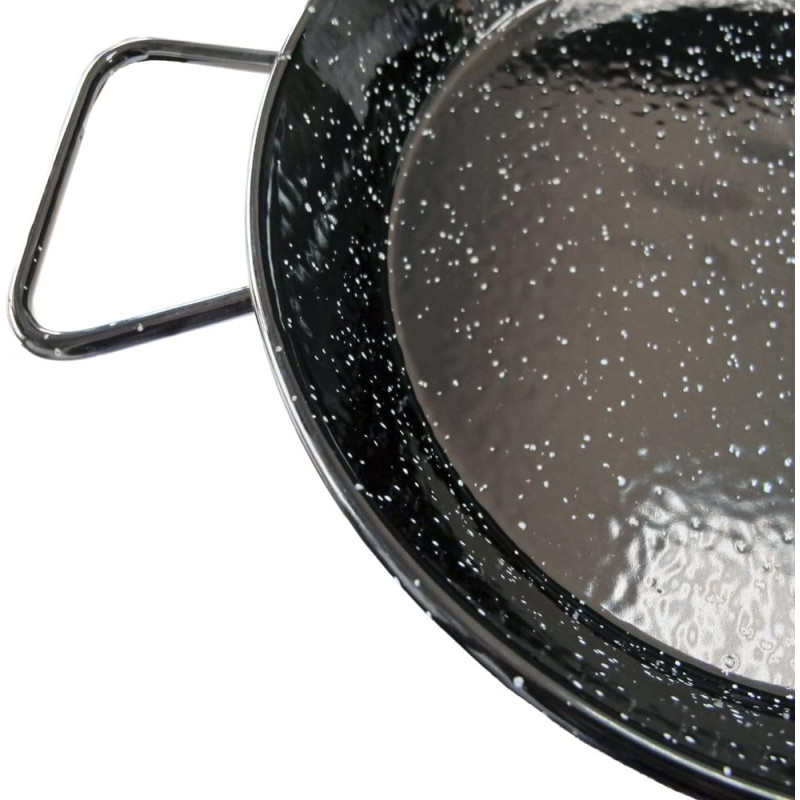 Enamelled Steel Paella Pan, 28cm