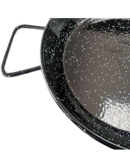Enamelled Steel Paella Pan, 28cm