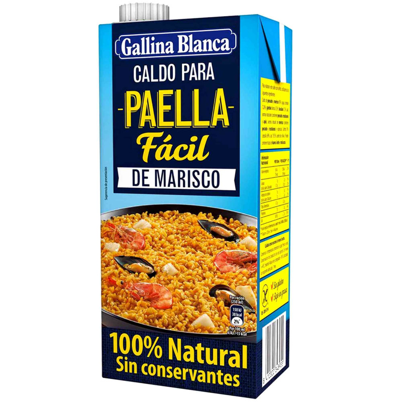Gallina Blanca Broth for Paella, 1L