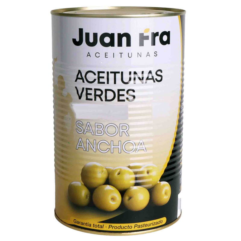 Pitted Green Manzanilla Olives, 4.2Kg Catering Size Tin