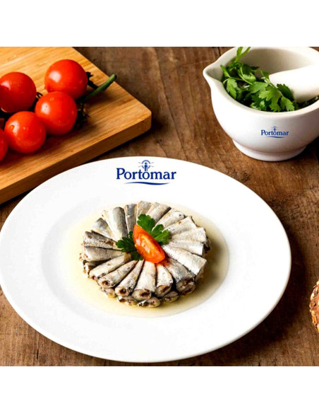 Tapas Mix - Preserved Seafood (mussels+sardinilla+squid), tin. Easy Open