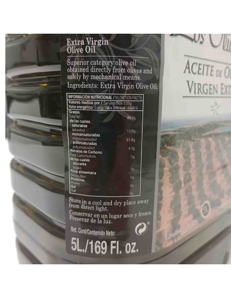 Los Olivillos Extra Virgin Olive Oil - 5L PET