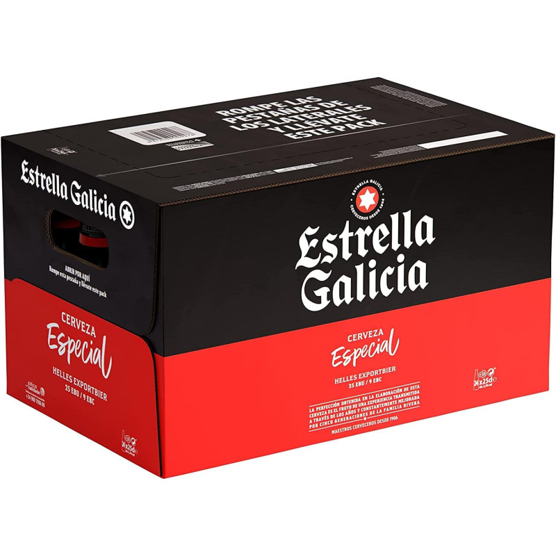 Estrella Galicia Premium Lager beer, 33cl