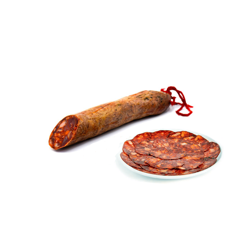 Sliced Acorn-fed Iberico Chorizo plate