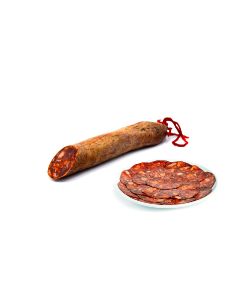 Sliced Acorn-fed Iberico Chorizo plate