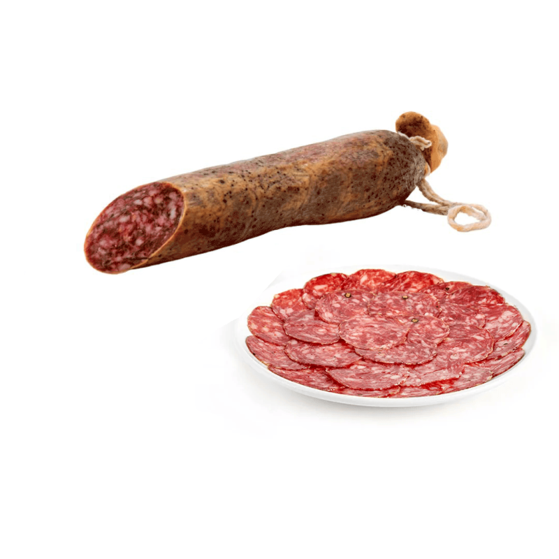 Sliced Iberico Bellota Salchichon plate