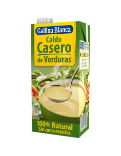 100% Natural Vegetable Stew Broth Gallina Blanca Casero de Verduras 1L