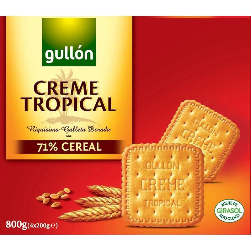 Gullon Creme Tropical Biscuit, 800g