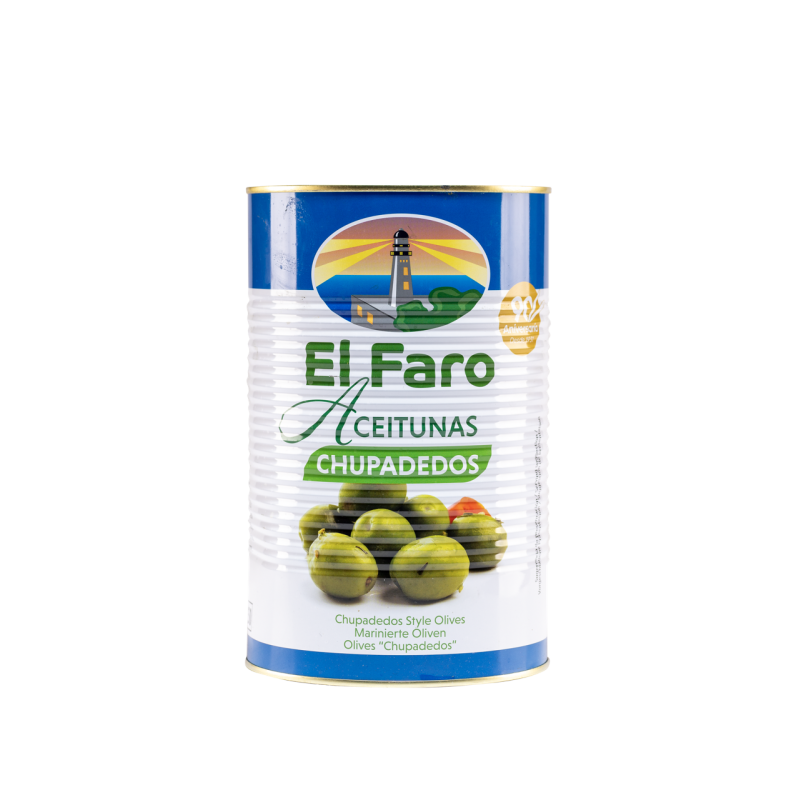 Green Marinated Olives, Chupadedos, 2500g