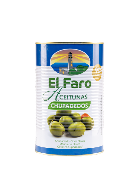 Green Marinated Olives, Chupadedos, 2500g
