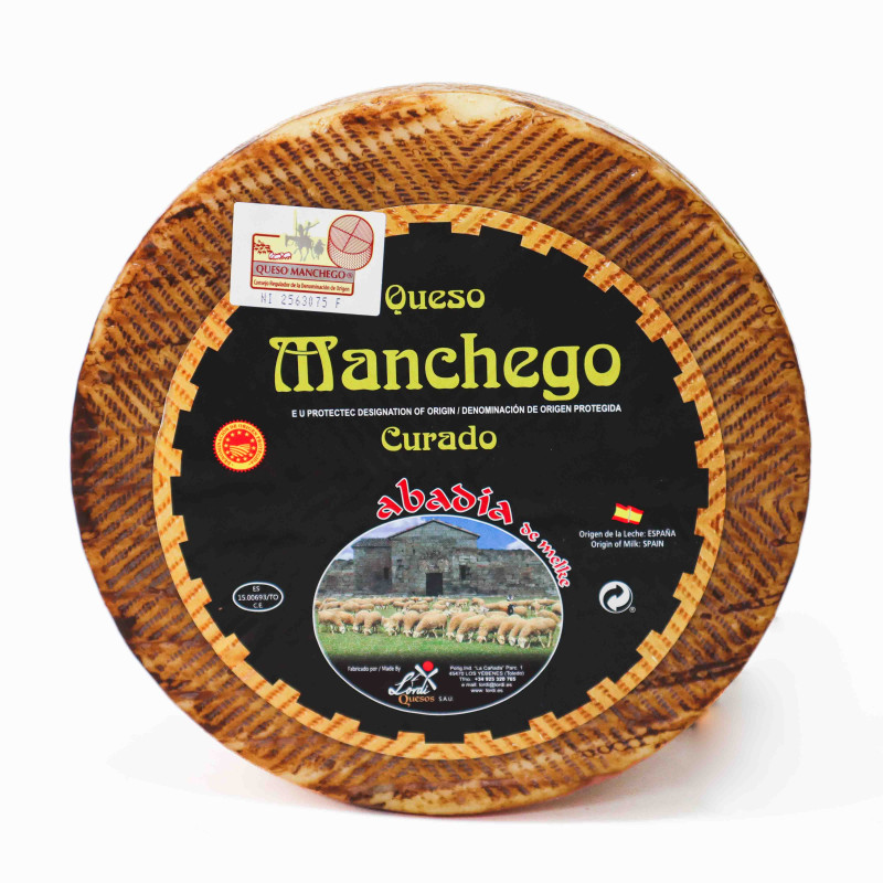 Semi Cured Manchego Cheese, D.O.P.  3kg - Price per KG