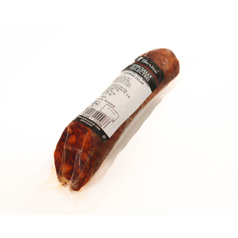 Acorn-fed Iberico Chorizo Cular, 500g