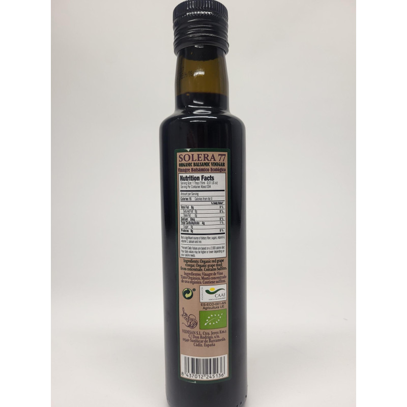 Organic balsamic vinegar 250ml