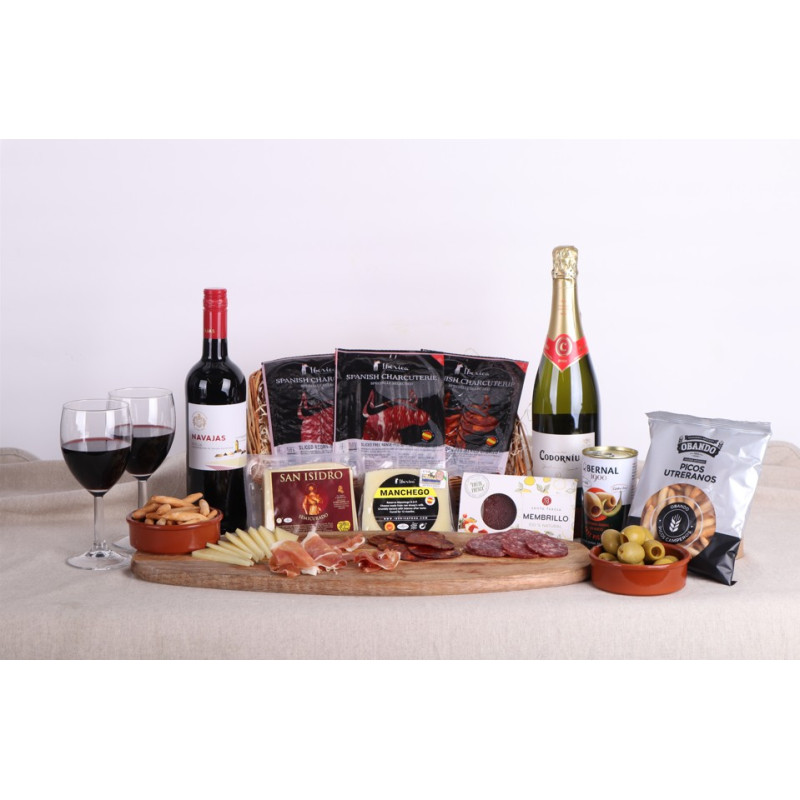 Tapas for Two Date Night Food Hamper – Iberico Ham, Manchego Cheese & Cava