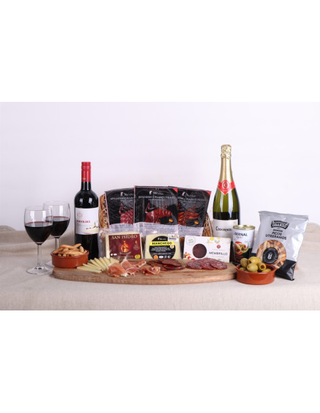 Tapas for Two Date Night Food Hamper – Iberico Ham, Manchego Cheese & Cava