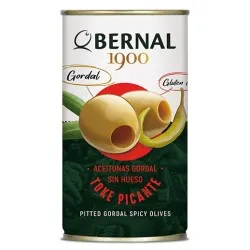 Pitted Gordal Olives Slightly Spicy, 350g