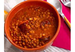 Spanish lentil stew with smoked paprika
